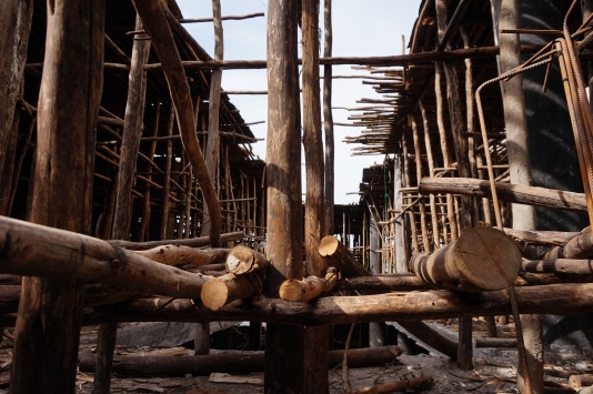 Baugerüst in Bahir Dar